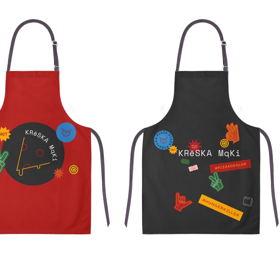 kreska mąki fartuchy